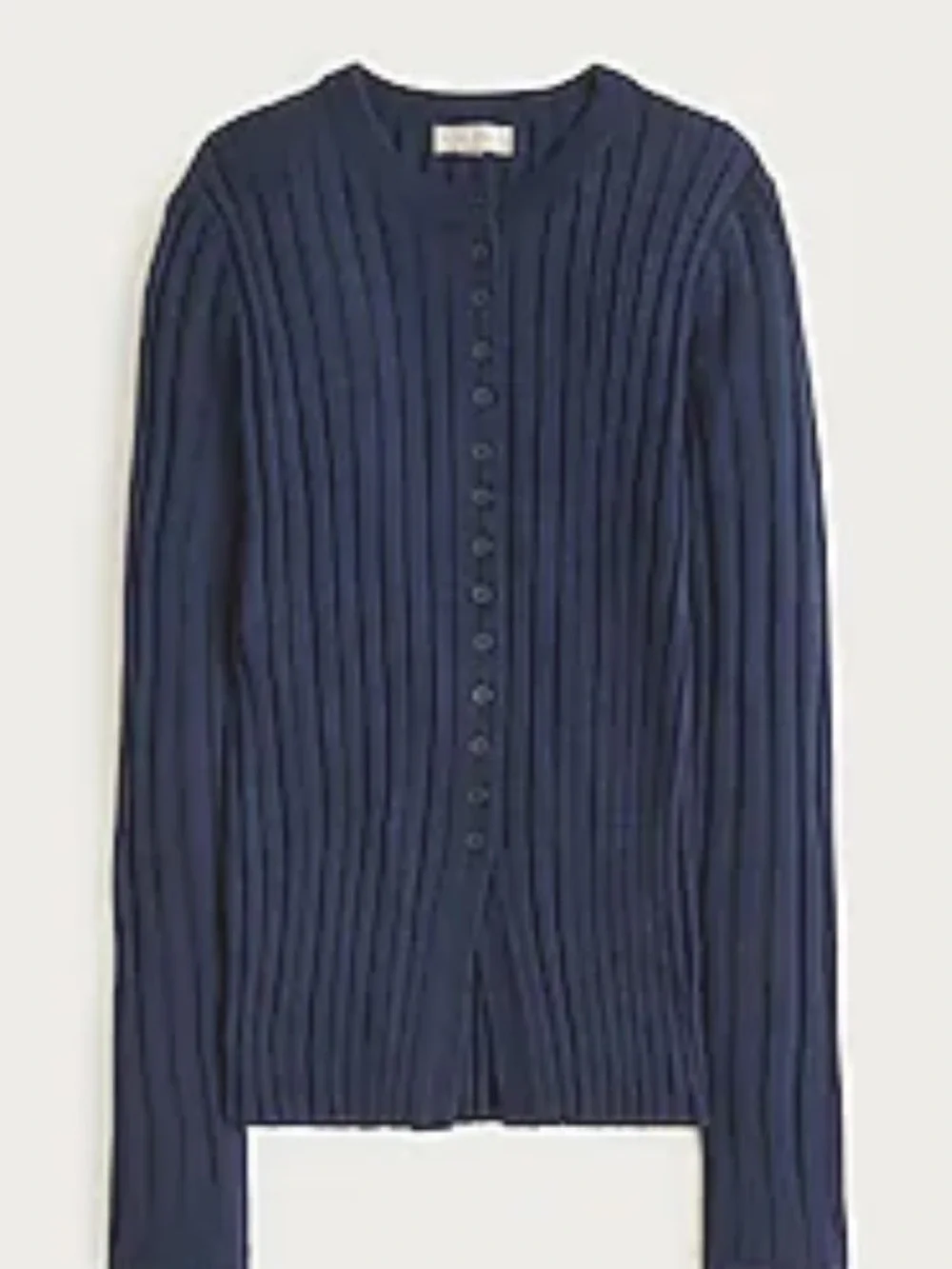 J. Crew Navy wide Ribbed fitted Button-Front Cardigan